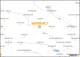 map of Sukhodoly