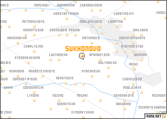 map of Sukhonovo