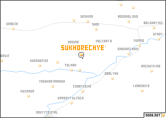 map of Sukhorech\