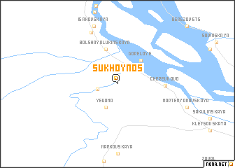 map of Sukhoy Nos