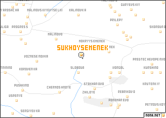 map of Sukhoy Semenëk