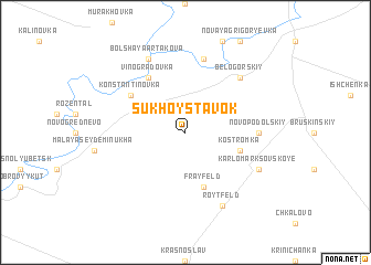 map of Sukhoy Stavok