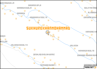 map of Sūkhūr-e Khān Moḩammad