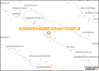 map of Sūkhūr-e Shahbāz-e Shīrī-ye Soflá