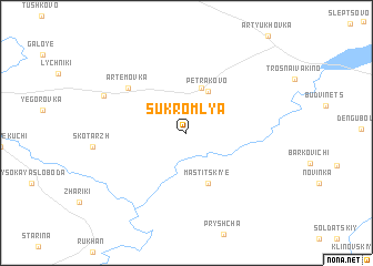 map of Sukromlya
