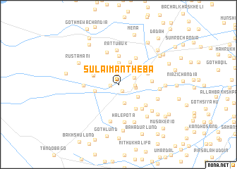 map of Sulaimān Theba