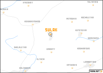 map of Sulak