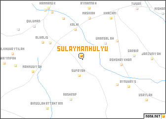 map of Sulaymān Ḩulyū