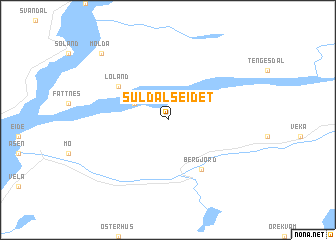 map of Suldalseidet