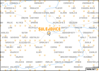 map of Sulejovice