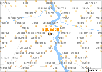map of Sulejów
