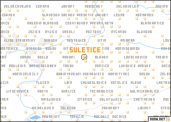 map of Suletice