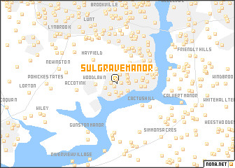 map of Sulgrave Manor