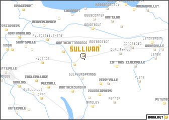 map of Sullivan