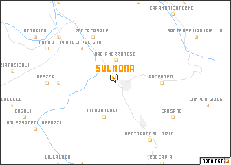 map of Sulmona