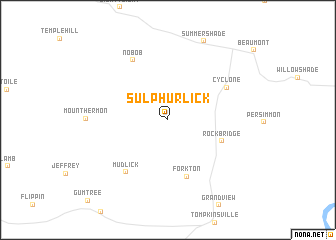 map of Sulphur Lick