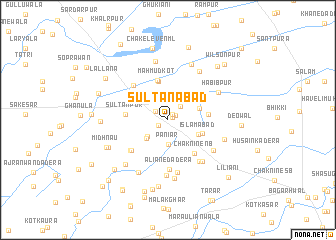 map of Sultānābād
