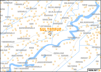 map of Sultānpur