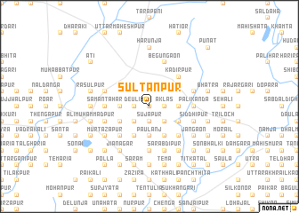 map of Sultānpur