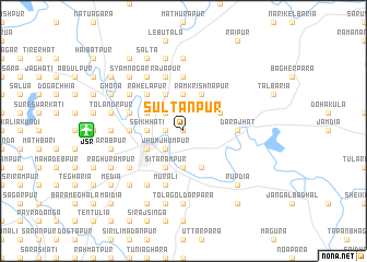 map of Sultānpur