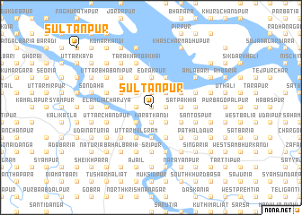 map of Sultānpur