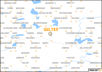 map of Sülten