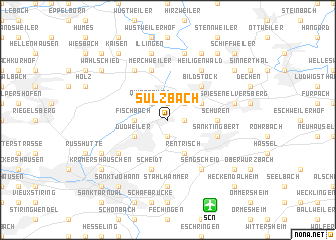 map of Sulzbach