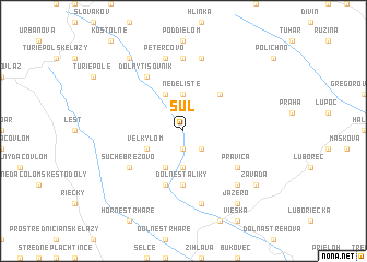 map of Šuľ