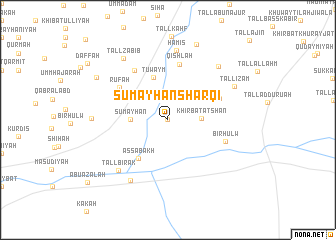 map of Sumayḩān Sharqī