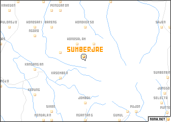 map of Sumberjae