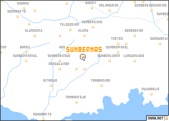 map of Sumbermas