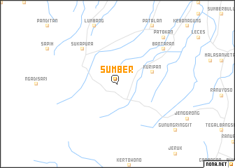 map of Sumber