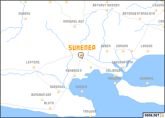 map of Sumenep