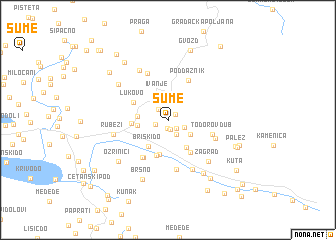 map of Šume