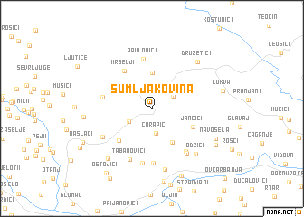 map of Šumljakovina