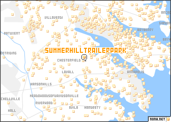 map of Summer Hill Trailer Park