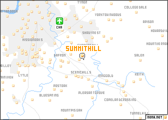 map of Summit Hill