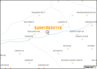 map of Summy Pervyye