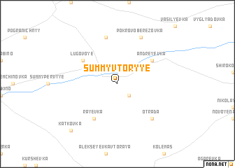 map of Summy Vtoryye