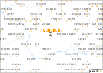 map of Šumvald