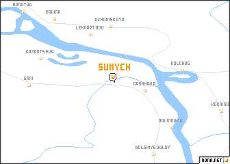 map of Sumych