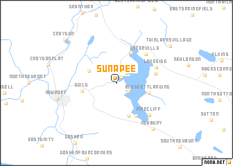 map of Sunapee