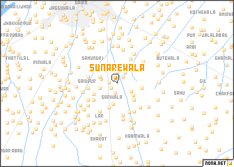 map of Sunārewāla