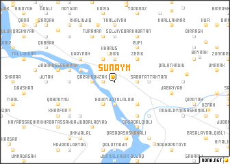 map of Şunaym