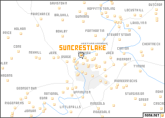 map of Suncrest Lake