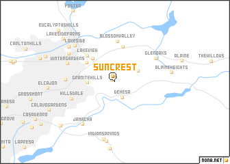 map of Suncrest