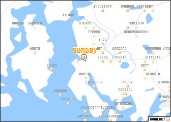 map of Sundby