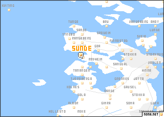 map of Sunde