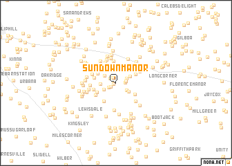 map of Sundown Manor