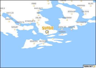 map of Sundö